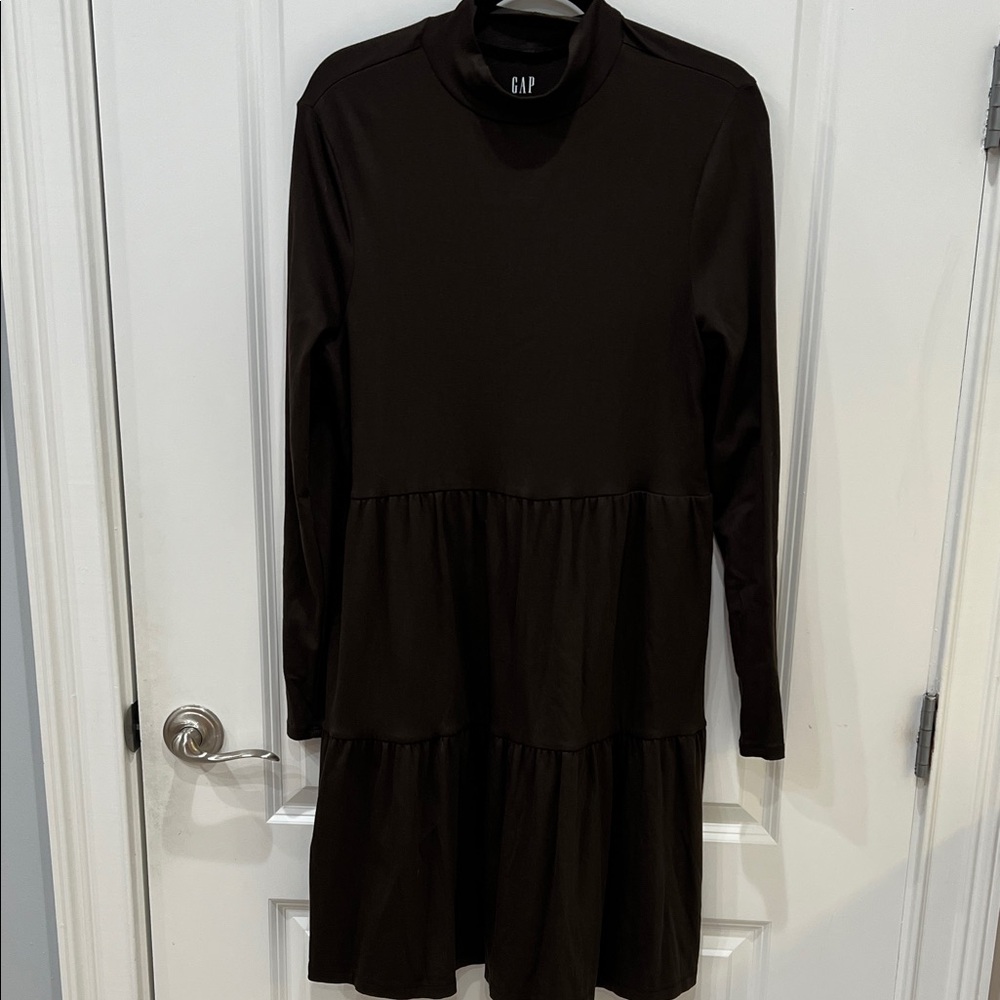 GAP Espresso Long Sleeve Dress